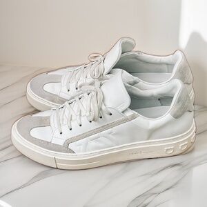 Ferragamo Gancini leather sneakers